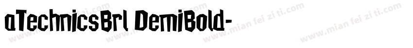 aTechnicsBrl DemiBold字体转换